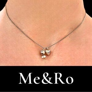 **SOLD** Me&Ro Necklace Sterling Silver Love Heart Pendant Pearl Charm Me and Ro